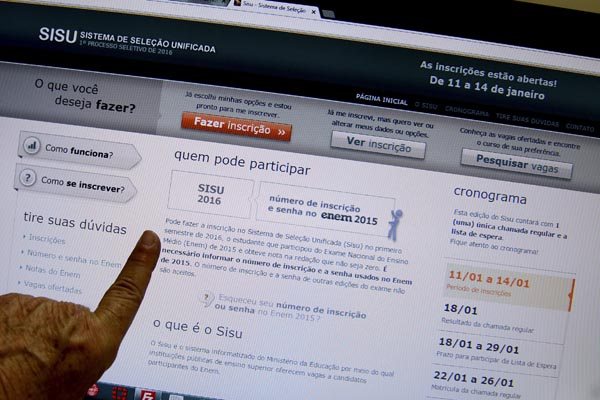 MEC divulga resultado do Sisu na&nbsp;internet