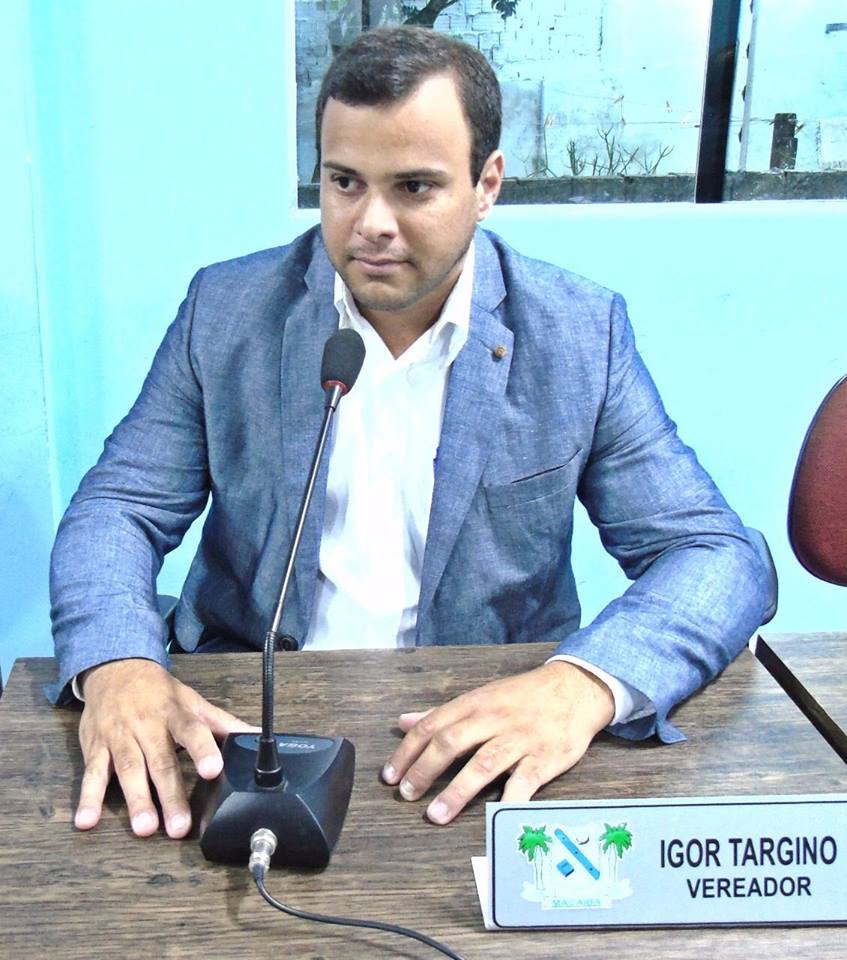 Vereador Igor Targino emite nota de repúdio sobre os graves problemas de segurança em&nbsp;Macaíba