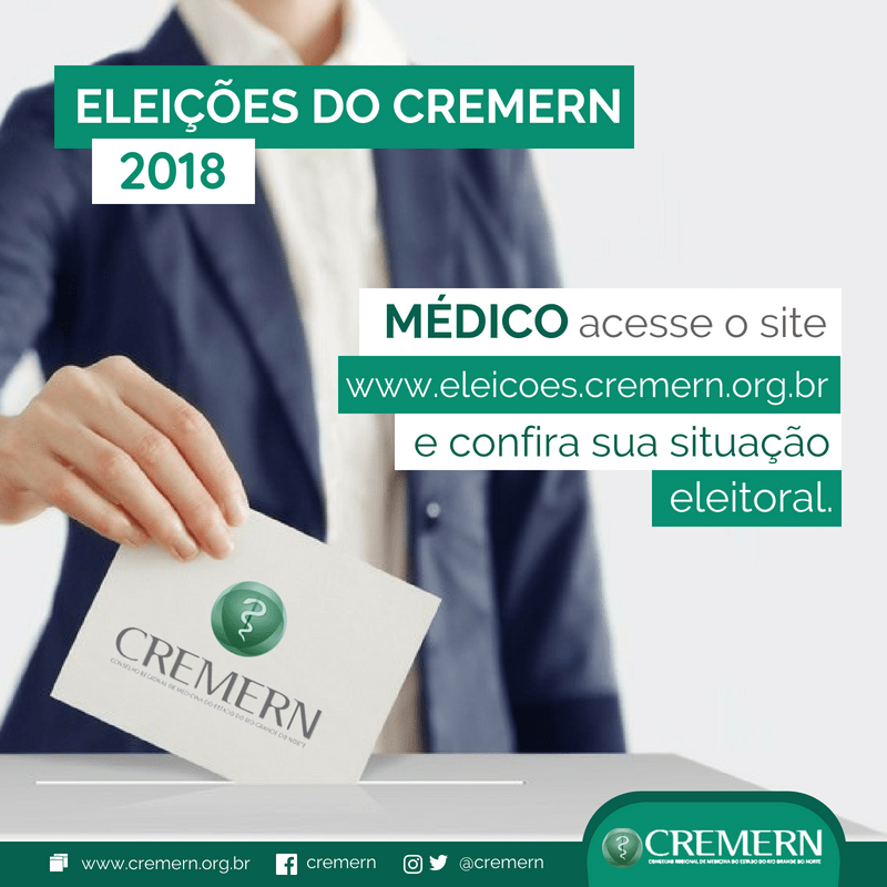 Médicos do RN elegerão nova diretoria do CREMERN próxima&nbsp;semana