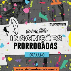 Inscrições prorrogadas: estudantes podem se inscrever até 7 de julho no Desafio Criativos da&nbsp;Escola