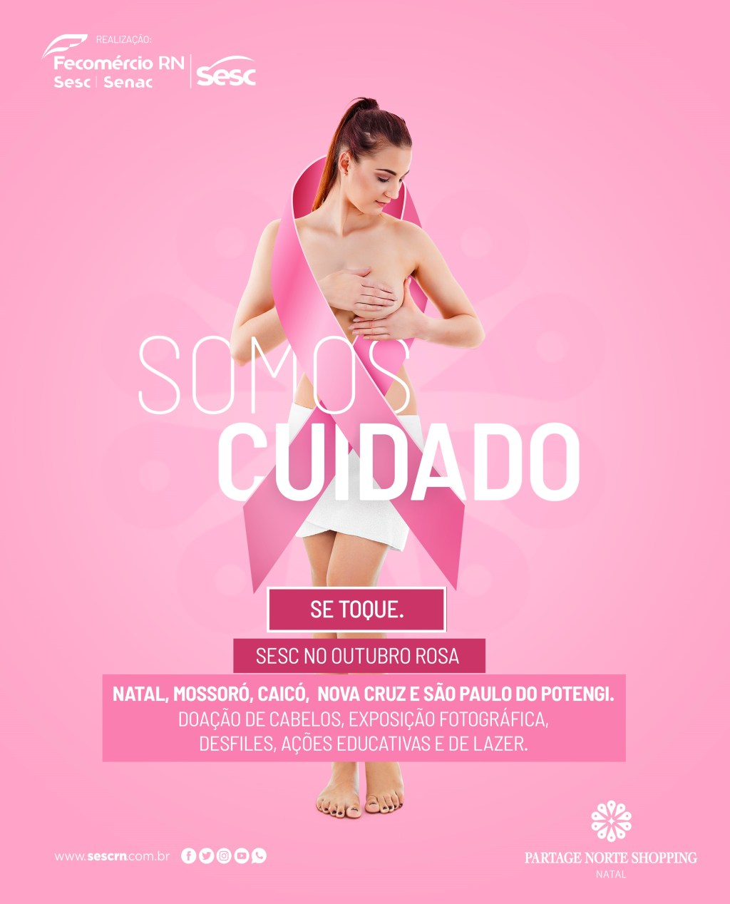 Sesc começa Campanha do Outubro Rosa com marcação de&nbsp;exames