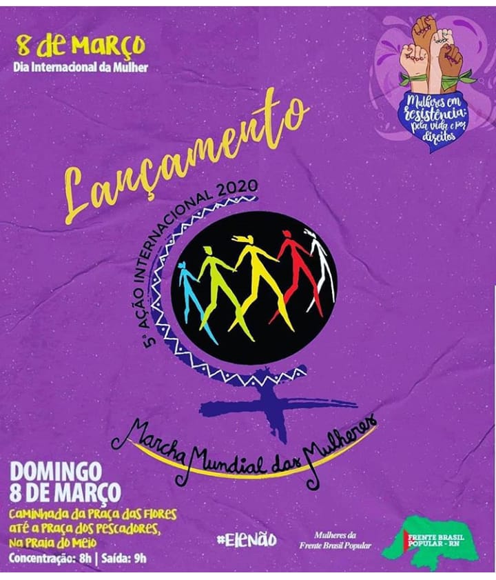 Marcha Mundial das Mulheres fará o lançamento de sua 5ª ação internacional durante as mobilizações do 8 de&nbsp;março