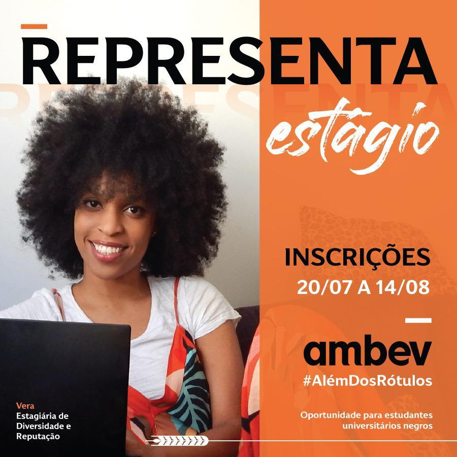 Ambev abre programa para recrutar mais de 80 estagiários negros para trabalhar por todo o Brasil 