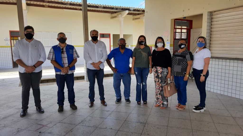 Comitê de Enfrentamento à Covid-19 vistoria escolas da rede municipal de&nbsp;ensino