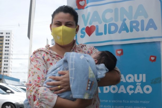 Natal:Lactantes com bebê de até seis meses podem se vacinar contra Covid a partir desta sexta&nbsp;(11)