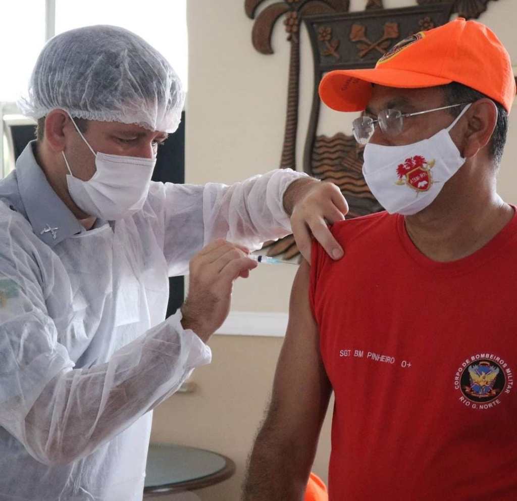 Dia D de vacinação contra a Covid para todas as forças de segurança pública será realizado nesta quarta-feira&nbsp;(16)