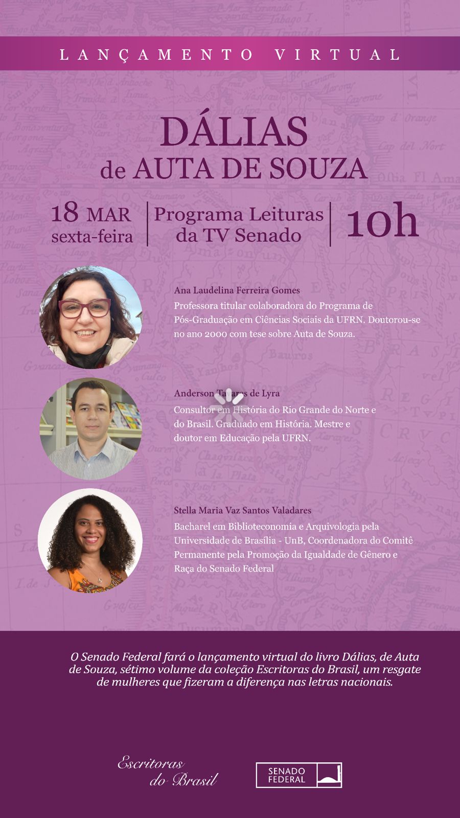 Senado lança livro e resgata trabalho de poetisa negra&nbsp;potiguar