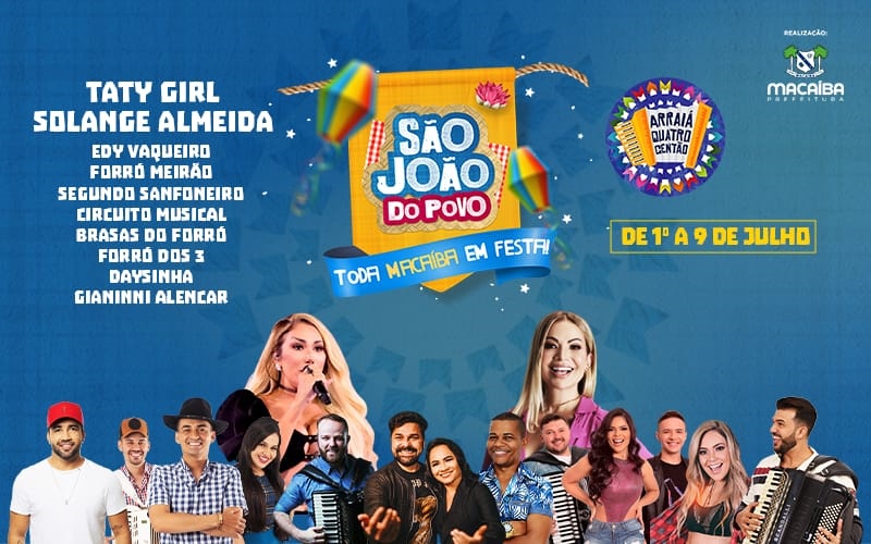 São João do Povo de Macaíba desembarca na zona urbana a partir de 1º de julho; veja&nbsp;programação