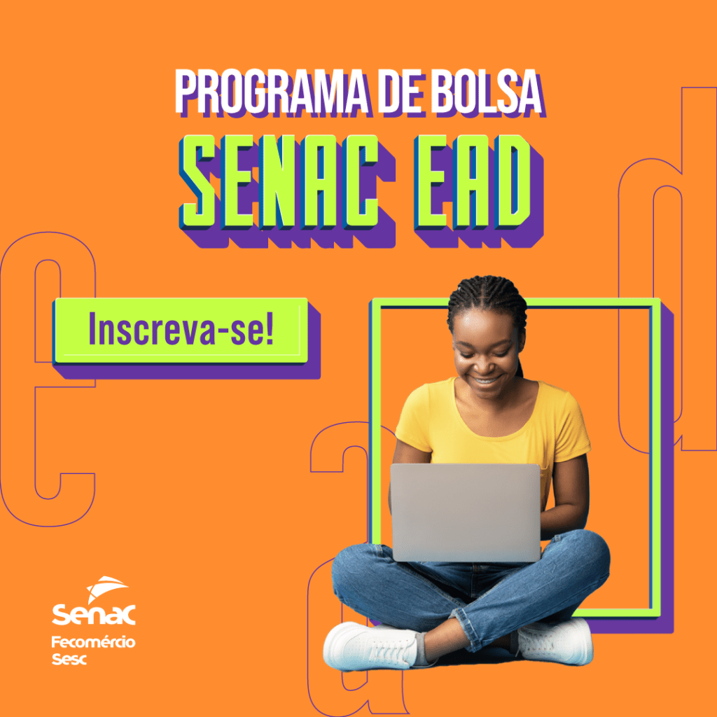 Senac RN está com 1.750 vagas para bolsas de estudo em cursos Ensino a Distância; inscrições são limitadas as vagas&nbsp;disponíveis
