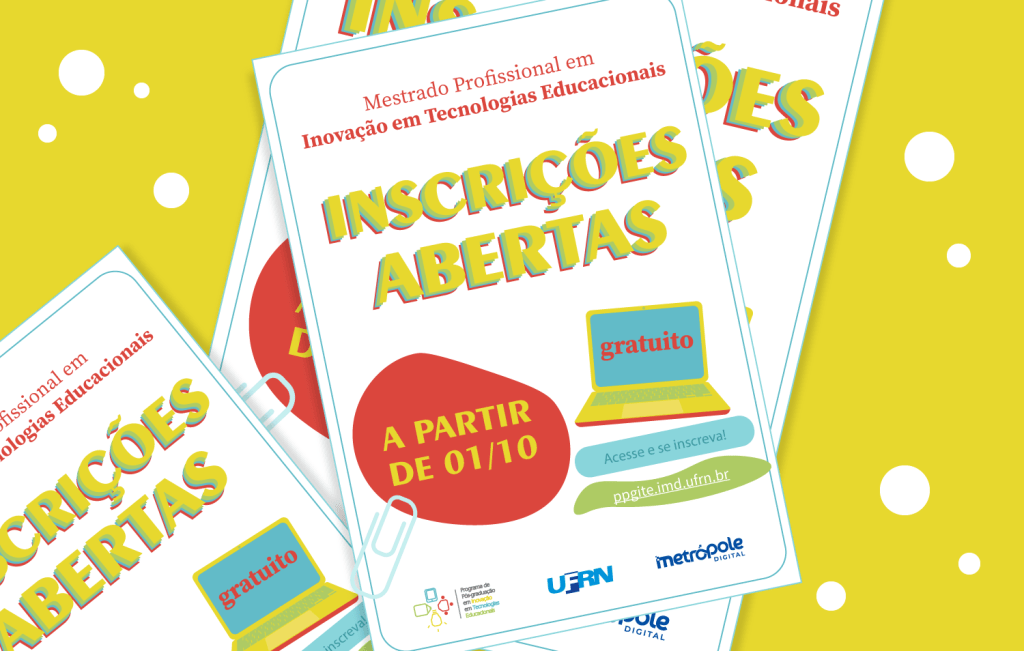 Mestrado em Tecnologias Educacionais do IMD abre inscrições neste sábado; são oferecidas 33 vagas, para o próximo ano&nbsp;letivo