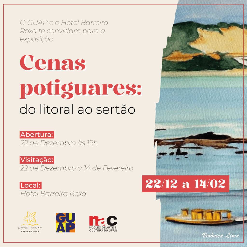 Hotel Barreira Roxa recebe exposição “Cenas Potiguares: do Mar ao Sertão”; mostra ficará até 14 de&nbsp;fevereiro