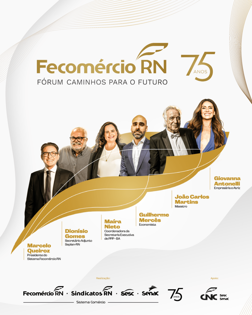 Fecomércio RN celebra 75 anos de apoio ao empreendedorismo; dia 24, entidade promove fórum, no Teatro Riachuelo, em&nbsp;Natal