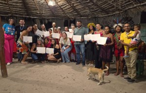 Senac RN entrega certificados de conclusão para alunos da aldeia indígena Tapará em&nbsp;Macaíba