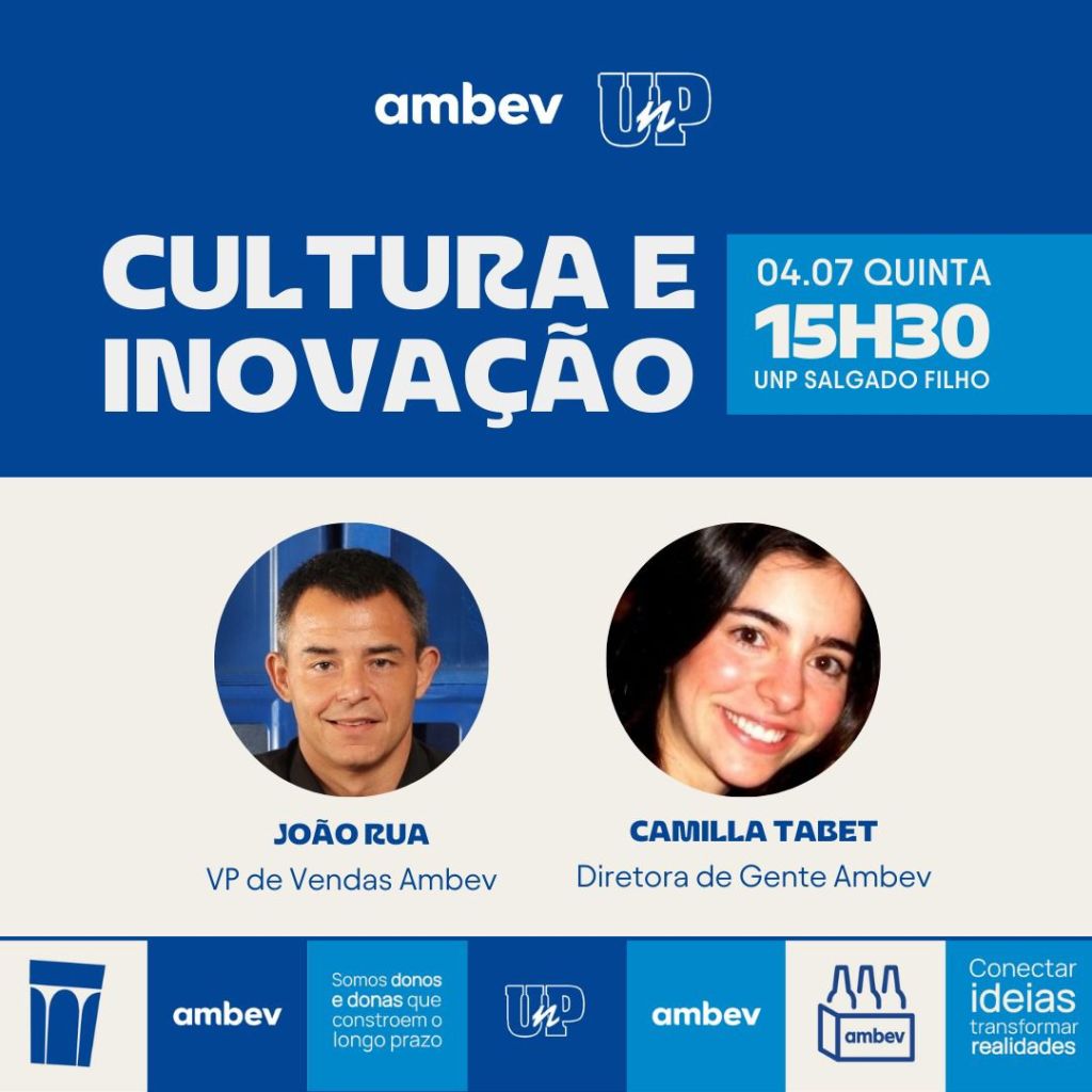 Inscrições gratuitas para bate-papo com líderes da Ambev terminam domingo&nbsp;(30)