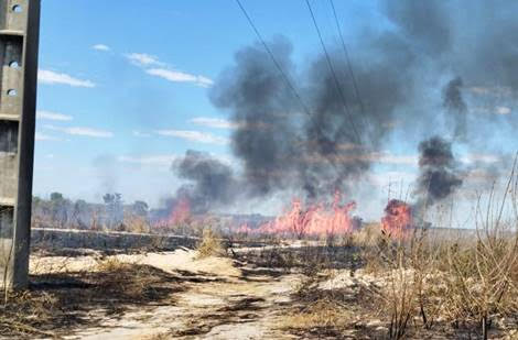Queimadas próximas à rede elétrica podem causar acidentes, alerta Neoenergia&nbsp;Cosern
