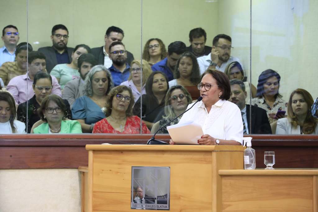 Mensagem anual: Na Assembleia Legislativa, Fátima Bezerra destaca ações do governo para o desenvolvimento do&nbsp;RN