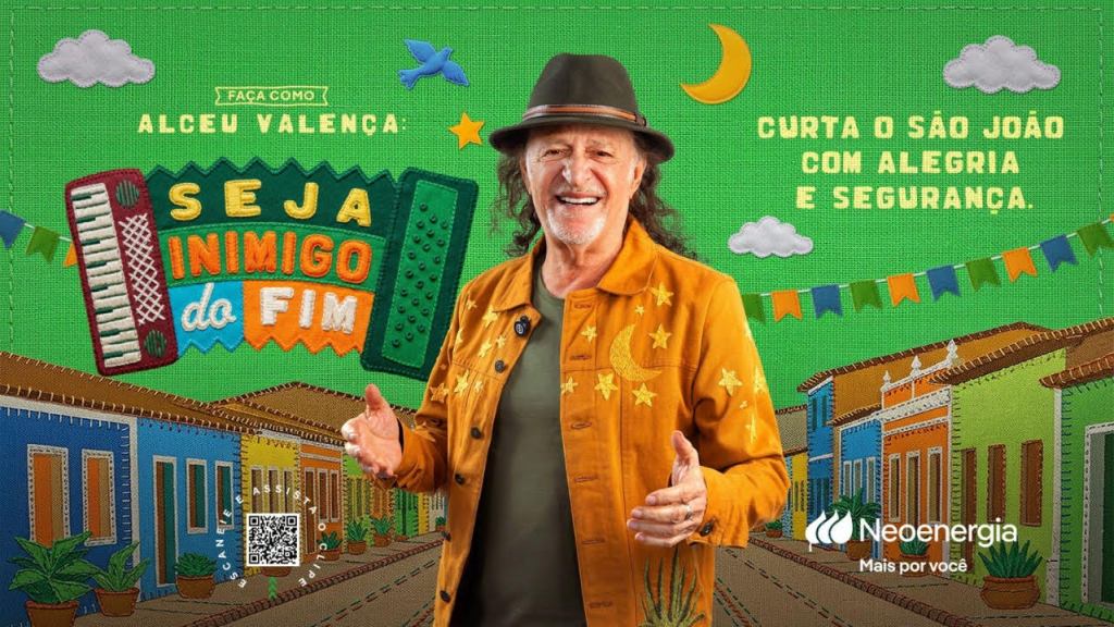 Neoenergia reforça segurança no São João com campanha musical estrelada por Alceu&nbsp;Valença