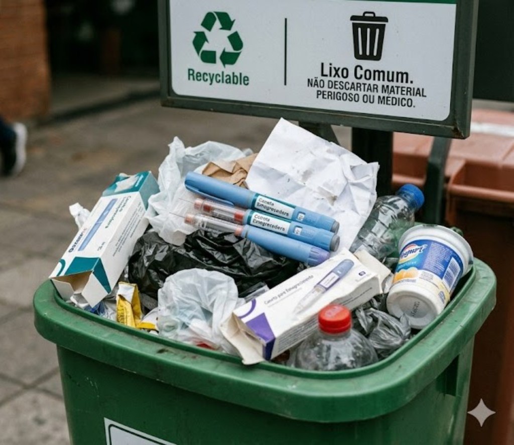 Prolata alerta: descarte de “canetas emagrecedoras” no lixo reciclável traz risco a milhares de catadores